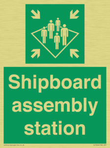 Shipboard assembly station